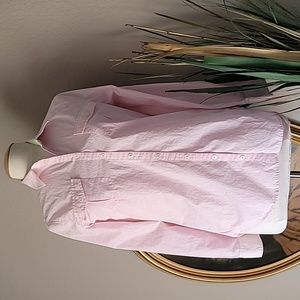 LILLY PULITZER Pink Gingham  / Plaid Long Sleeve Button Down Blouse. Small